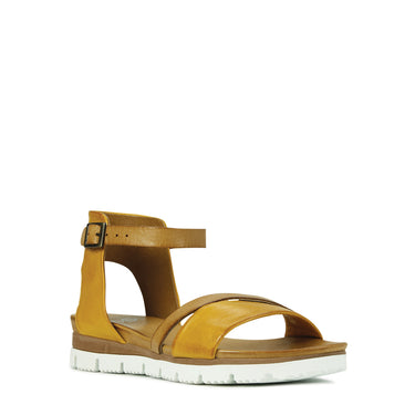 Sode Leather Ankle Strap Sandals