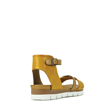 Sode Leather Ankle Strap Sandals