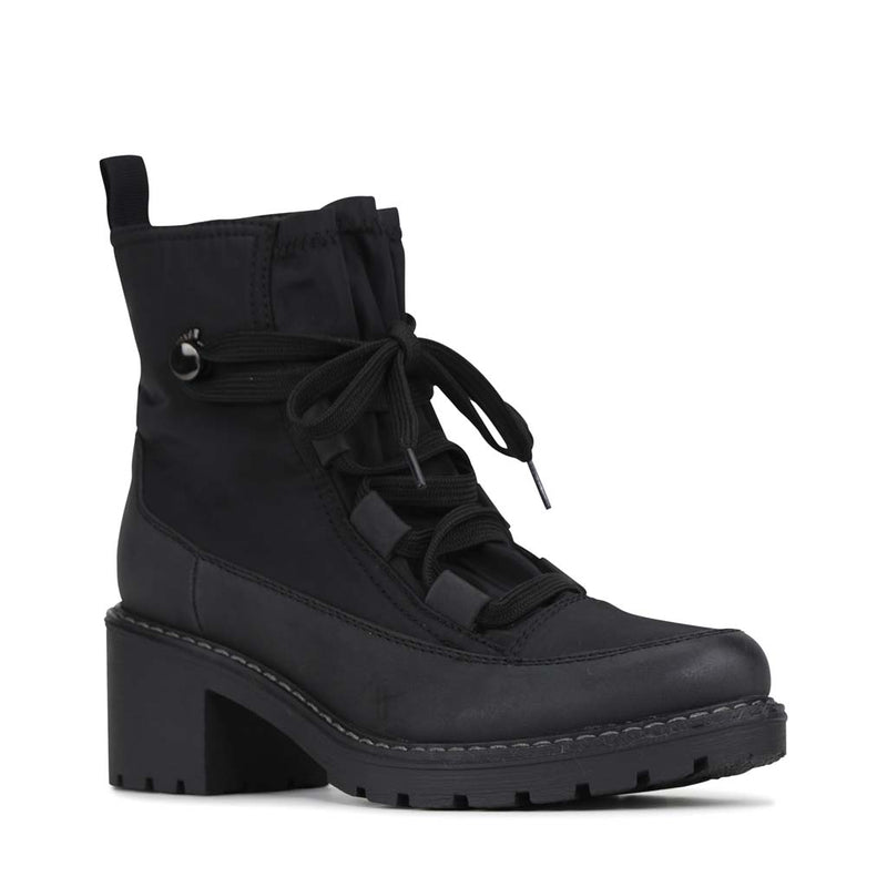 Karmel black hot sale biker boots